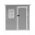 Giantz Garden Shed 1.87m x 1.28m Resin Storage with Ventilated Panels Grey