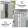 Giantz Garden Shed 1.87m x 1.28m Resin Storage with Ventilated Panels Grey