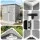 Giantz Garden Shed 1.87m x 1.28m Resin Storage with Ventilated Panels Grey
