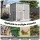 Giantz Garden Shed 1.87m x 1.28m Resin Storage with Ventilated Panels Grey