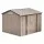 Giantz 3 x 3m Garden Shed Galvanised Steel with Sloped Roof Lockable Doors and Four Air Vents Brown