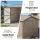 Giantz 3 x 3m Garden Shed Galvanised Steel with Sloped Roof Lockable Doors and Four Air Vents Brown