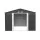 Giantz 3x3M Garden Shed Outdoor Storage Workshop, Galvanised Steel, Double Sliding Doors, Lock, Air Vents, Grey