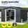 Giantz 3x3M Garden Shed Outdoor Storage Workshop, Galvanised Steel, Double Sliding Doors, Lock, Air Vents, Grey