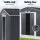 Giantz 3x3M Garden Shed Outdoor Storage Workshop, Galvanised Steel, Double Sliding Doors, Lock, Air Vents, Grey