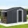 Giantz Garden Shed 3.22x1.96M Outdoor Storage, Galvanised Steel, Double Sliding Doors, Lock, Vents, Grey