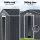 Giantz Garden Shed 3.22x1.96M Outdoor Storage, Galvanised Steel, Double Sliding Doors, Lock, Vents, Grey