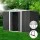 Giantz Metal Garden Shed 2.58x2.07M - Galvanised Steel, Double Door, Sloped Roof, Outdoor Storage, Corrosion-Resistant