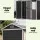 Giantz Garden Shed 2.44m x 1.31m Polypropylene Outdoor Storage with Dual Doors and Windows Black