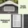 Giantz Garden Shed 2.44m x 1.31m Polypropylene Outdoor Storage with Dual Doors and Windows Black