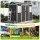 Giantz Garden Shed 2.44m x 1.31m Polypropylene Outdoor Storage with Dual Doors and Windows Black