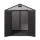 Giantz Garden Shed 2.15x2.14M Outdoor Storage, Steel Reinforced Polypropylene, Lockable, Vents, Grey/Black