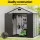 Giantz Garden Shed 2.15x2.14M Outdoor Storage, Steel Reinforced Polypropylene, Lockable, Vents, Grey/Black