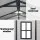 Giantz Garden Shed 2.15x2.14M Outdoor Storage, Steel Reinforced Polypropylene, Lockable, Vents, Grey/Black