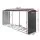 Giantz Firewood Storage Shed 334.5cm x 92cm x 153cm Galvanised Steel Outdoor Log Rack Weatherproof Storage