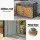Giantz Firewood Storage Shed 334.5cm x 92cm x 153cm Galvanised Steel Outdoor Log Rack Weatherproof Storage