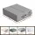 Artiss Bed Sheet Organiser Set 4 Pieces King Size Bedding Storage Boxes Foldable Grey with Clear Windows