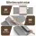 Artiss Bed Sheet Organiser Set 4 Pieces King Size Bedding Storage Boxes Foldable Grey with Clear Windows