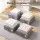 Artiss Bed Sheet Organiser Box Set 8 Piece King Size Foldable Grey Storage with Clear Windows and Handles