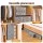 Artiss Bed Sheet Organiser Box Set 8 Piece King Size Foldable Grey Storage with Clear Windows and Handles