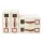 Artiss Bed Sheet Organisers 4 Piece King Size Bedding Storage Boxes Foldable Beige with Viewing Windows