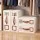 Artiss Bed Sheet Organisers 4 Piece King Size Bedding Storage Boxes Foldable Beige with Viewing Windows