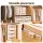 Artiss Bed Sheet Organiser Boxes 8 Piece King Size Bedding Storage Foldable Beige Viewing Window Set