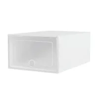Artiss Abel 24-Piece Stackable Shoe Box Set - Durable PP Plastic, 33x23x14cm, Ventilated, Easy Assembly, White