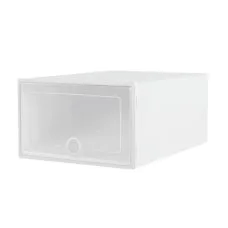 Artiss Abel 24-Piece Stackable Shoe Box Set - Durable PP Plastic, 33x23x14cm, Ventilated, Easy Assembly, White