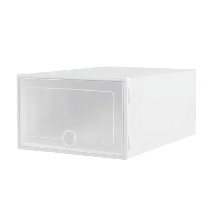 Artiss Abel 24-Piece Stackable Shoe Box Set - Durable PP Plastic, 33x23x14cm, Ventilated, Easy Assembly, White