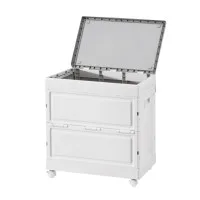 Gardeon 159L All-Weather Outdoor Storage Box with Wheels, Portable & Foldable, Durable PP Material, 62x39x64.5cm Beige