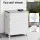 Gardeon 159L All-Weather Outdoor Storage Box with Wheels, Portable & Foldable, Durable PP Material, 62x39x64.5cm Beige