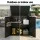 Gardeon 775L Outdoor Storage Box Lockable Weatherproof Garden Chest with Triple Door Security Black Durable