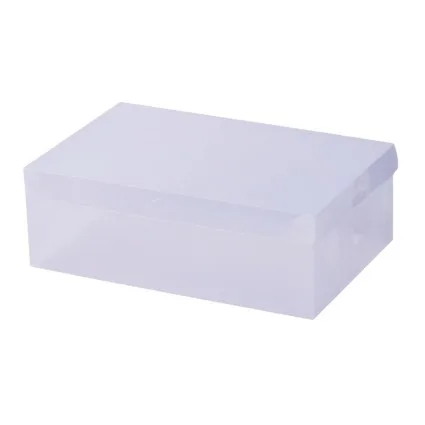 Artiss 40X Clear Shoe Box Storage - Foldable, Stackable, Transparent PP Plastic with Ventilation & Handle, 28x18x10cm