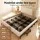 Artiss Set of 4 Under Bed Storage Containers Metal Frame Breathable Mesh Wheels Pull Handles Foldable