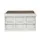 Gardeon 50L Collapsible Outdoor Storage Box, Stackable Folding Organiser with Durable Plywood Lid, Beige