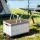 Gardeon 54L Collapsible Outdoor Storage Box with Wheels, Plywood Lid, Beige - Portable Folding Camping Organiser