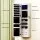 Artiss Jewellery Cabinet LED Mirror Lockable, MDF, 36x11x120cm, White/Black, Ample Storage, Wall-Mountable