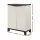 Gardeon Outdoor Rattan Storage Cabinet 92cm Beige - Lockable, Weather-Resistant, Adjustable Shelf, Premium Plastic