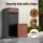 Gardeon Freestanding Parcel Drop Box, Steel, 42x38x102cm, Black, Secure 2-Slot Design, Water-Resistant, Large Capacity