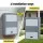 Gardeon Parcel Drop Box, Steel, 47x27x75cm, Grey, Secure Package Delivery, Water-Resistant, Large Capacity