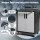 Giantz Rolling Tool Cabinet Adjustable Shelf Heavy-Duty Steel Storage Black and Grey with Lock and Wheels