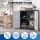 Giantz Wall-Mount Steel Tool Cabinet with Adjustable Shelf Keyed Lock 180 Degree Doors Black Grey