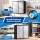 Giantz Wall-Mount Steel Tool Cabinet with Adjustable Shelf Keyed Lock 180 Degree Doors Black Grey