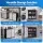 Giantz Wall-Mount Steel Tool Cabinet with Adjustable Shelf Keyed Lock 180 Degree Doors Black Grey