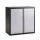 Giantz Wall-Mount Steel Tool Cabinet with Adjustable Shelf Keyed Lock 180 Degree Doors Black Grey