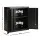 Giantz Steel Tool Cabinet Wall Mount Adjustable Shelf Lockable Storage Black