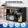 Giantz Wall-Mount Steel Tool Cabinet with Lockable Flip Door and Adjustable Shelf for Garage Storage Black