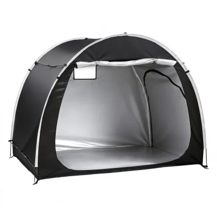 Giantz Bike Storage Tent 200cm x 150cm x 165cm Water-Resistant UV Shelter with Ventilation Black