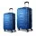 Wanderlite 2pc Luggage Trolley Travel Suitcase Set, ABS Hard Case, 20
